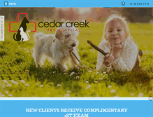 Tablet Screenshot of cedarcreekpethospital.com